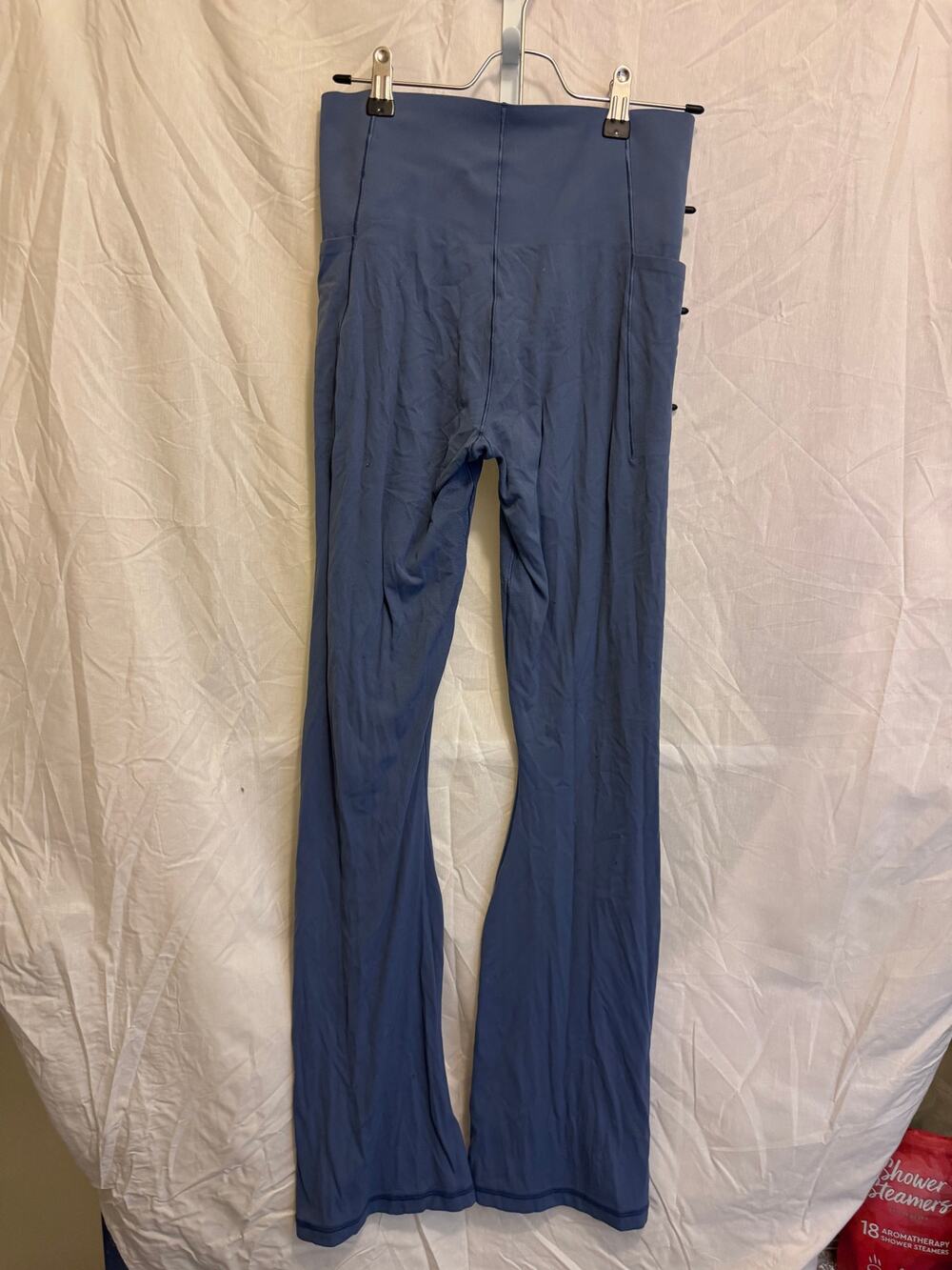 Aerie OFFLINE Flare Leggings Women's Size Medium Light Blue with Pockets